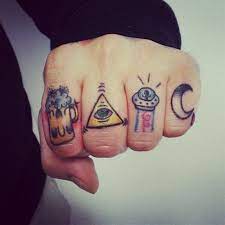 The Four Mysterious Elements That Keep The Universe Going Hand And Finger Tattoos Finger Tattoos Knuckle Tattoos