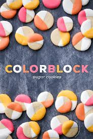 Dipped Colorblock Sugar Cookies Love And Olive Oil