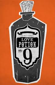 Love Potion No 9 Illustration Love Potion Number 9 Typography Print Design Art