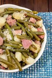 Add the soy sauce, brown sugar and water to the skillet and stir. Instant Pot Ham Green Beans And Potatoes Flavor Mosaic
