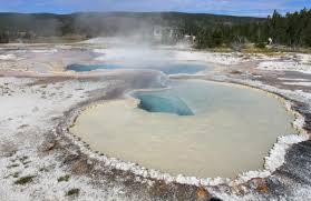 Doublet Pool Yellowstone Natural Atlas Geothermal Pool Yellowstone