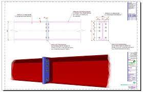 Beam To Beam Endplate Bolted Splice Connection Detail Steel Beams Steel Columns Beams