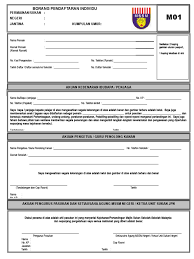 Sila sertakan dokumen yang telah 1. Borang Pendaftaran M01 Doc