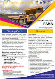 Pama persada nusantara angkatan viii tahun 2011. Lowongan Kerja Operator Magang Pt Pamapersada Nusantara Koran Metro7 Online