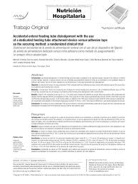 We did not find results for: Pdf Accidental Enteral Feeding Tube Dislodgement With The Use Of A Dedicated Feeding Tube Attachment Device Versus Adhesive Tape As The Securing Method A Randomized Clinical Trial