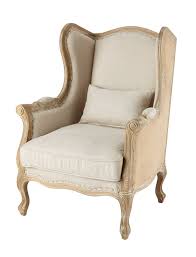Linen And Jute Wing Armchair Manoir Poltrona Bergere Divani Letto Arredamento
