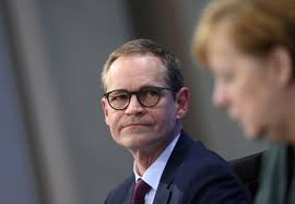 Berlins Mayor Michael Mueller L German Editorial Stock Photo