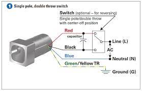 This is ac power and is there a difference in operation between methods? How To Connect A Reversing Switch To A 3 Or 4 Wire Psc Gearmotor Bodine Gearmotor Blog