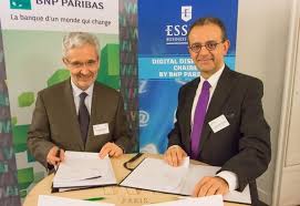 The bank bnp paribas at the address: L Essec Business School Et Bnp Paribas Renouvellent Leur Partenariat Autour De La Chaire De Disruption