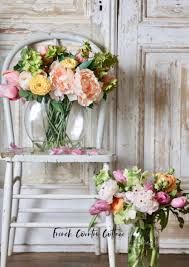 Porcelain teapot and cup on a table with a vase with artificial. Haven At Home How To Decorate With Faux Flowers French Country Cottage