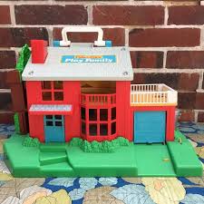 Orangevertevintage Maison Play Family Neighborhood Fisher Price Vintage Jouets Fisher Price Jouet Decoration
