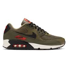 Nike Air Max 90 Essential Medium Olive Black Team Orange Nike Air Max Nike Air Max 90 Mens Nike Air Max Mens