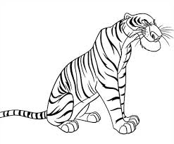 Mowgli and baloo, bagheera the panther, kaa the sssnake, king louie the singing orangutan, the jungle patrol (the elephants) and of course, our. Shere Khan The Bengal Tiger In The Jungle Book Coloring Page Kids Play Color Coloring Books Jungle Book Tiger In The Jungle