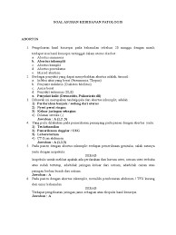 Contoh soal untuk uji kompetensi bidan 1 asuhan kebidanan ibu nifas dan menyusui 1 1. Soal Askeb Patologi