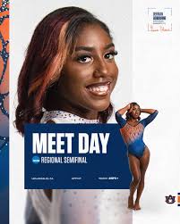 NCAA postseason is HERE! 🆚 Utah, Southern Utah, Washington 📍 Pauley  Pavilion (UCLA) ⌚️ 4 CT 📊 auburntige.rs/33023GymStats 💻  auburntige.rs/33023GymTV #WarEagle