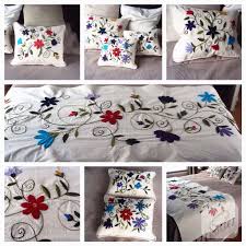 Sarma Nakis Islemeli Yatak Ortusu Oya Ornekleri Nakis Tasarimlari Elde Nakis