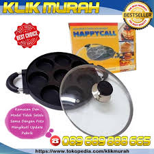 Loyang kue pukis bulat apem carabikang tradisional cetakan madeleine cake. Loyang Cetakan Kue 8 Lubang Happy Call Cubit Apem Pancake Snack Maker