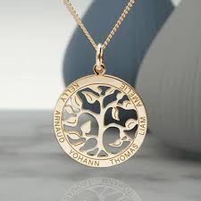 Check spelling or type a new query. Solid Yellow Gold Filigree Tree Of Life Family Necklace