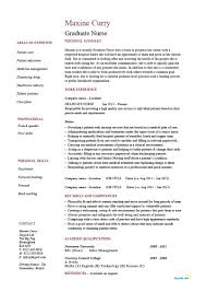 Graduate Nurse Resume Template Cv Example Nursing No Experience Newly Qualified Entry L Job Resume Examples Teacher Resume Examples Project Manager Resume
