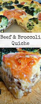Ground Beef Broccoli Quiche A Great Recipe Suitable For Lunches Picnics Or Dinner Broccoli Quiche Broccoli Beef Broccoli Quiche Recipes