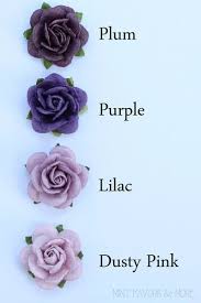 Purple Paper Flowers Wedding Embellishments Custom Flowers Unique Wedding Favors Personalized Wedding F Purple Rose Tattoos Blue Rose Tattoos Purple Roses