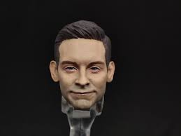 1/12 Painted Tobey Maguire Spider-man Peter Head Carved Fit 6'' ML Action  Figure