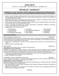A Resume Template For A Broadcast Journalist You Can Download It And Make It Your Own Cover Letter For Resume Job Resume Examples Resume Template