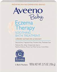 The power of the two. Amazon Com Aveeno Baby Eczema Therapy Soothing Bath Treatment With Soothing Natural Colloidal Oatmeal 5 Ct Health Personal Care