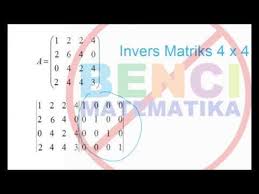 Modul 4 matrik dan determinan. Invers Matriks 4x4 Metode Reduksi Gauss Jordan Youtube