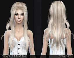 Stealthic Newsea S Innocent And Mermaid Hairstyles Converted Sims 4 Hairs Sims Hair Sims 4 Sims