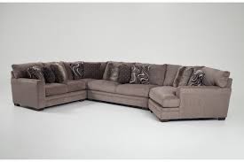 Luxe 4 Piece Sectional With Cuddler Chaise Bobs Com Bobs Furniture Couch Furniture Bobs Furniture Living Room