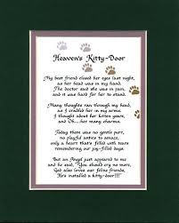 Cat Heaven Prayer Cat In Heaven Poem Http Funeralblues Org Heavens Kitty Door Female Cat Heaven Cat Quotes Cat Door