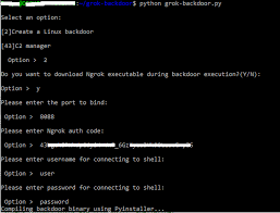 Grok Backdoor Backdoor With Ngrok Tunnel Support Red Hat Enterprise Linux Security Gadgets Supportive