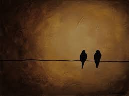 Silhouette Birds On A Wire Painting Birds On A Wire No 1 Original Acrylic Painting 9inx12in Bird Painting Bird Art Silhouette Nature Silhouette Painting Bird Silhouette Painting