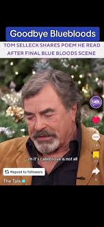 Goodbye Bluebloods, It was such an incredible show. lots of cop shows out  there, this one actually had a conservative base and ended almost every  episode around a dinner table reciting the Lord's ...