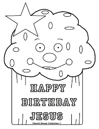 Happy Birthday Jesus Cupcake Coloring Page Mewarnai Happy Birthday Coloring Pages Happy Birthday Jesus Happy Birthday Jesus Party