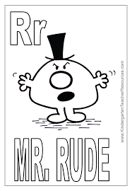 T coloring and activity book. Mr Men Coloring Pages