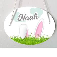 Plaque Porte Chambre Enfant Personnalisee Modele Noah Lapin Chambre Enfant Porte De Chambre Enfant