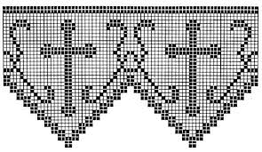 filet crochet edging patterns for altar cloths and robes