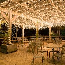Hang White Icicle Lights To Create Magical Outdoor Lighting This Idea Works Well For Decks Patio Lights An Backyard Solar Powered Fairy Lights Patio Lighting