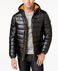 Cole Haan Men S Faux Leather Puffer Coat Reviews Coats Jackets Men Macy S Leather Jacket Men Jackets Men Fashion Cole Haan Men