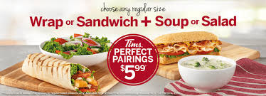 Tim Hortons Canada Perfect Pairings Promotion Wrap Or Sandwich Soup Or Salad For 5 99 Canadian Freebies Coupons Deals Bargains Flyers Contests Canada Canadian Freebies Coupons Deals Bargains Flyers Contests Canada