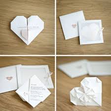 Origami Heart 4 Origami Wedding Wedding Invitations Wedding Cards