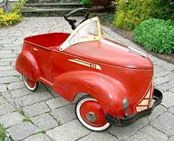 1930 S 1940 S Garton Gendron Ford Pedal Car Pressed Steel Original Roadster Pedal Cars Vintage Pedal Cars Toy Pedal Cars