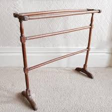 Vintage Antique Victorian Wooden Towel Rail Porte Serviette Ancien 1900s Porte Serviettes En Bois Porte Serviette Bois Antique