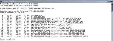 # run a program transparently, but print a stack trace if it fails. Using Traceroute Ping Mtr And Pathping