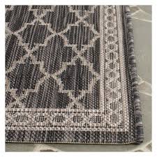 Black And Beige Outdoor Rug Brielle 2 4 X 12 Runner Outer Patio Rug Black Beige Safavieh Outdoor Rugs Patio Rugs Indoor Outdoor Rugs