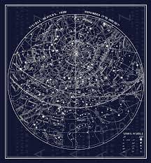 Antique Illustration Southern Sky Fall Constellations Map Of The Sky Digital Stars Download Vintage Constellat Constellation Chart Celestial Art Constellations