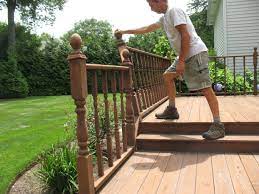Our deck railing experts give you tips on how to fix a wobbly deck railing. Reinforcing An Existing Deck Guardrail Fine Homebuilding