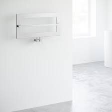 Hanger bath hook hold hanger for heated towel radiator rail clothes scarf. Chrome Steel Towel Rail Radiator Minimalist Design
